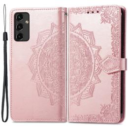  Samsung Galaxy A14 4G/5G Fodral Mandala Läder Roséguld - Teknikhallen.se