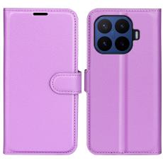  Xiaomi 17T Pro Fodral Litchi L&auml;der Lila - Teknikhallen.se
