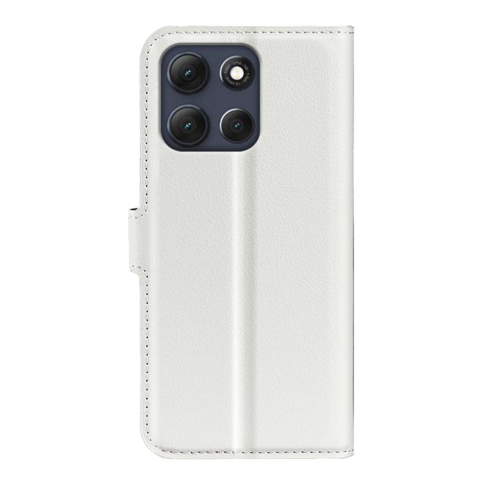 Bild 3,  Motorola Moto G86 5G Fodral Litchi Läder Vit - Teknikhallen.se
