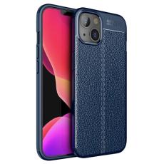  iPhone 14 Plus Skal Litchi Textur Bl&aring; - Teknikhallen.se