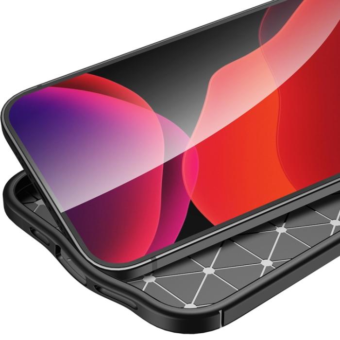 Bild 4,  iPhone 14 Plus Skal Litchi Textur Blå - Teknikhallen.se