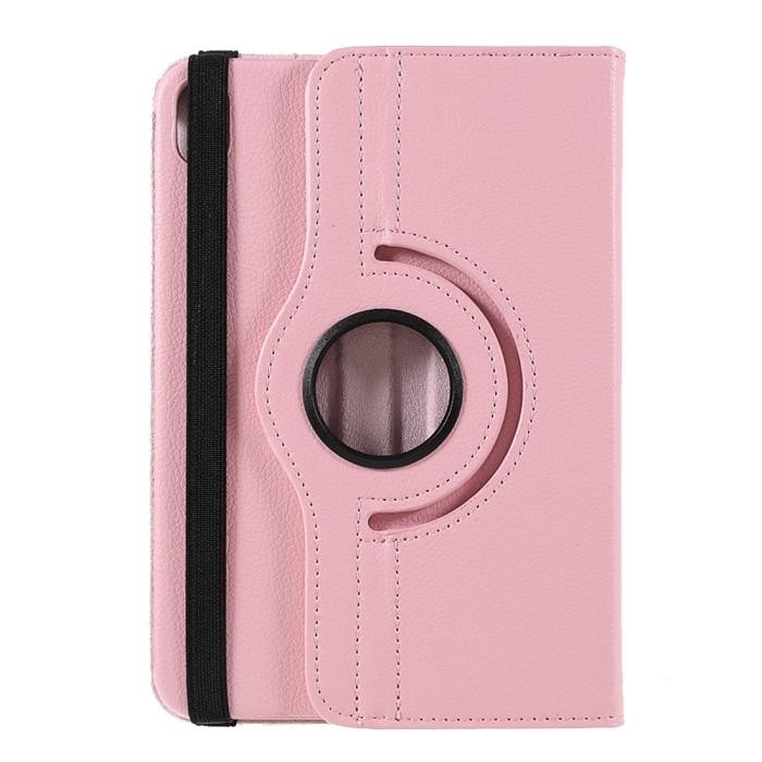Bild 4,  iPad Mini 2024/2021 Fodral 360° Rotation Litchi Ljus Rosa - Teknikhallen.se