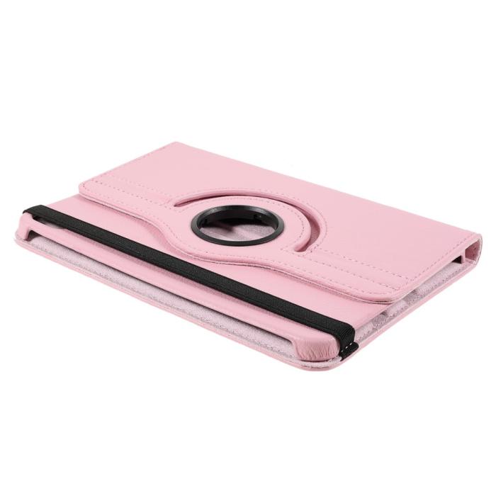 Bild 6,  iPad Mini 2024/2021 Fodral 360° Rotation Litchi Ljus Rosa - Teknikhallen.se