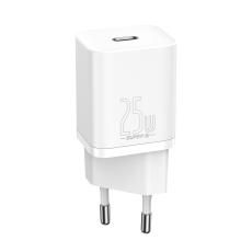BASEUS Baseus Super Si 25W PD QC V&auml;ggladdare USB-C Vit - Teknikhallen.se