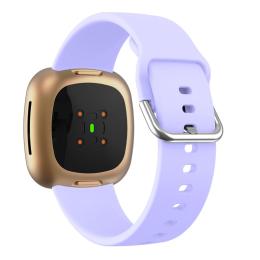  Fitbit Versa 4/Sense 2 Klockarmband Silikon Lila - Teknikhallen.se