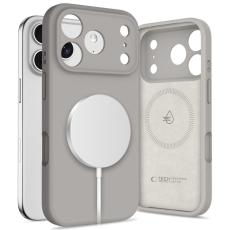 Tech-Protect Tech-Protect iPhone 17 Pro Max Skal MagSafe Silicone Stone Grey - Teknikhallen.se