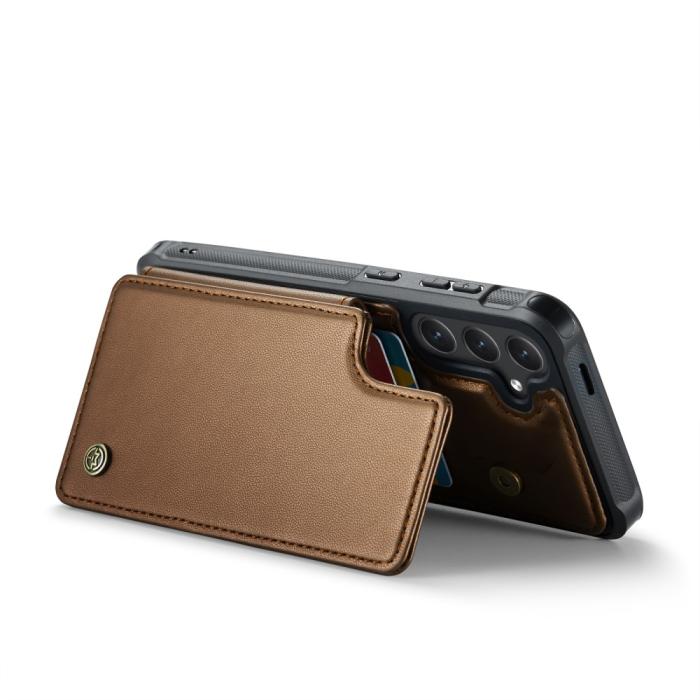 Bild 4, CASEME CASEME Samsung Galaxy S25 Skal RFID Kickstand Brun - Teknikhallen.se