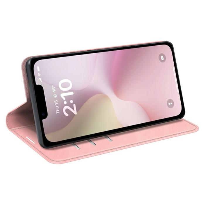 Bild 3,  iPhone 17e / 16e Fodral Flip Skin Touch Rosa - Teknikhallen.se