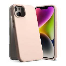 Ringke Ringke iPhone 15 Plus / 14 Plus Skal Silicone Pink Sand - Teknikhallen.se