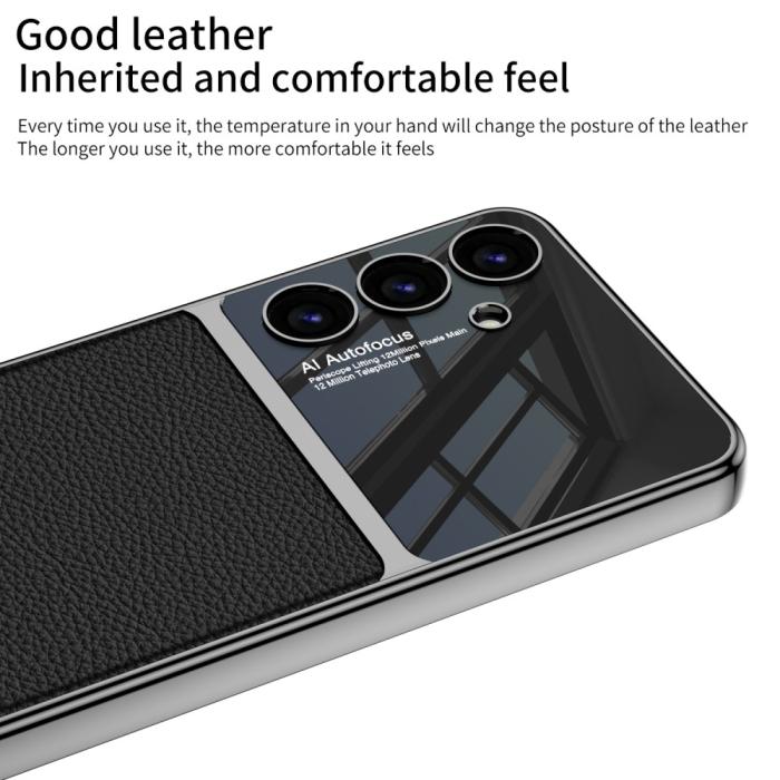 Bild 2, GKK GKK Galaxy S24 Plus Skal Hybrid Läder Litchi Röd - Teknikhallen.se