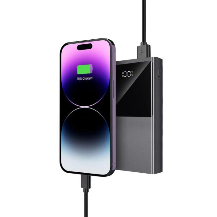 Bild 5, Tech-Protect Tech-Protect 20000mAh 22.5W Powerbank Grå - Teknikhallen.se