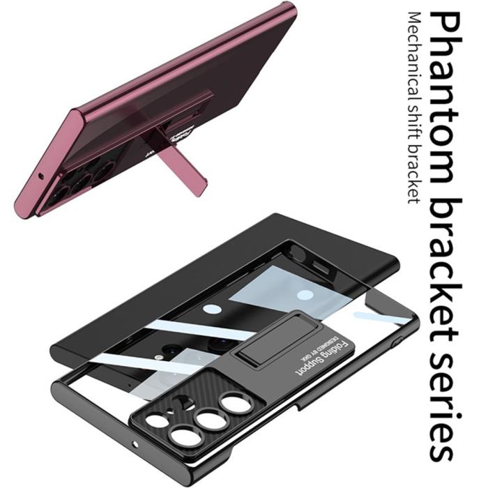 Bild 4, GKK GKK Galaxy S24 Ultra Skal Hybrid Kickstand Silver - Teknikhallen.se