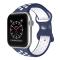 ColorPop Sportarmband Dual-Color Apple Watch 41/40/38 mm (M/L) Blå/Vit - Teknikhallen.se