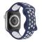 ColorPop Sportarmband Dual-Color Apple Watch 41/40/38 mm (M/L) Blå/Vit - Teknikhallen.se