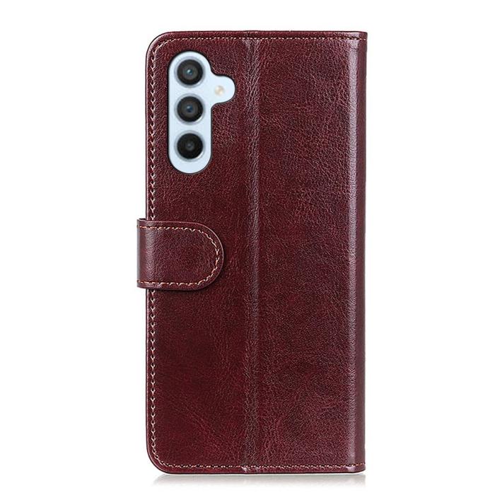 Bild 6,  Samsung Galaxy S24 FE Fodral Crazy Horse Retro Brun - Teknikhallen.se