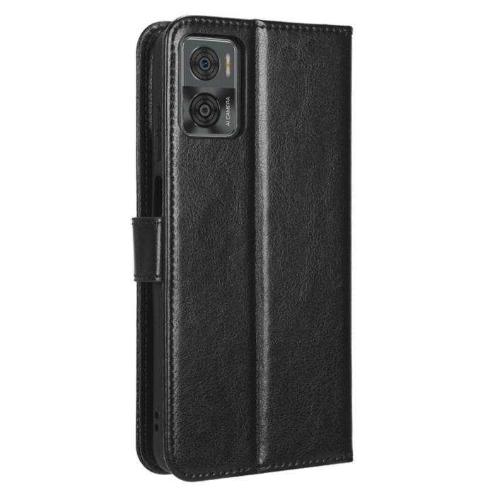 Bild 6,  Motorola Moto E22i Fodral Läder Svart - Teknikhallen.se
