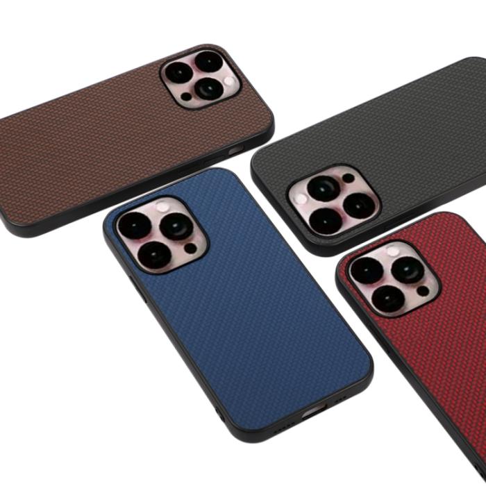 Bild 4,  iPhone 14 Pro Max Skal Kolfiber Textur Brun - Teknikhallen.se