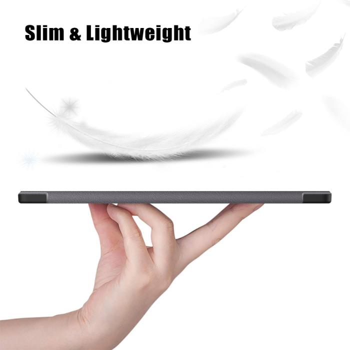 Bild 6,  Samsung Galaxy Tab S9 Ultra Fodral Tri-Fold Grå - Teknikhallen.se