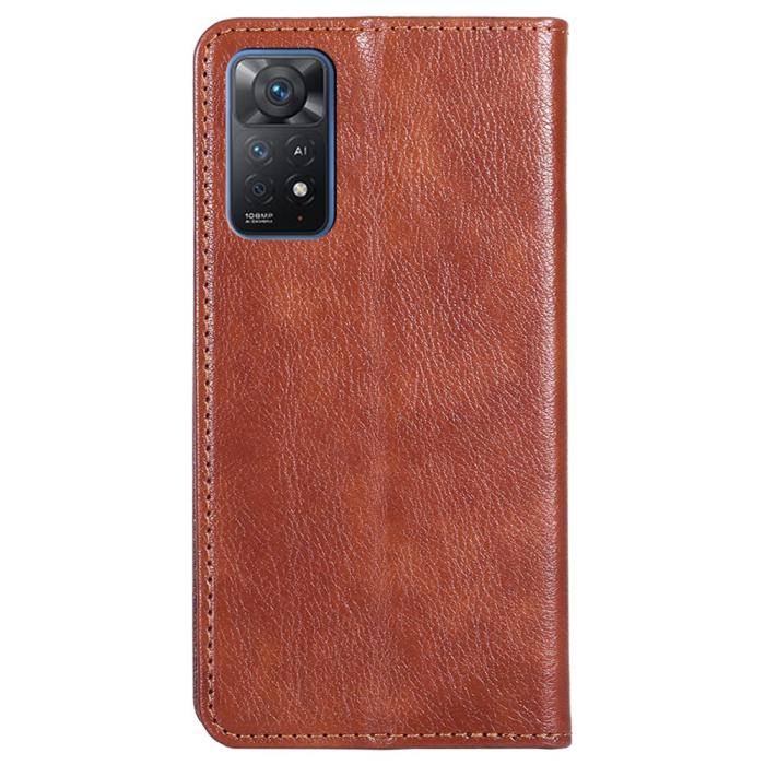 Bild 3,  Xiaomi Redmi Note 11 Pro 5G Fodral Vintage Flip Brun - Teknikhallen.se