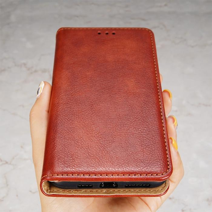 Bild 5,  Xiaomi Redmi Note 11 Pro 5G Fodral Vintage Flip Brun - Teknikhallen.se