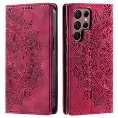  Samsung Galaxy S24 Ultra Fodral Flip Mandala L&auml;der Rosa - Teknikhallen.se