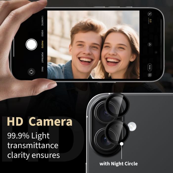 Bild 3, Tech-Protect Tech-Protect Redmi Note 15 Pro/15 Pro Plus Linsskydd CamRing Fit+ - Teknikhallen.se