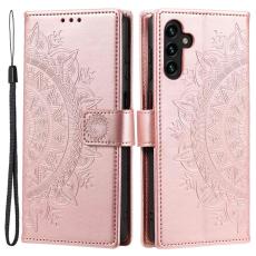  Samsung Galaxy A54 5G Fodral Mandala L&auml;der Ros&eacute;guld - Teknikhallen.se