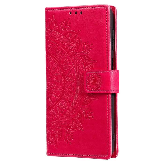 Bild 4,  Samsung Galaxy A54 5G Fodral Mandala Läder Rosa - Teknikhallen.se