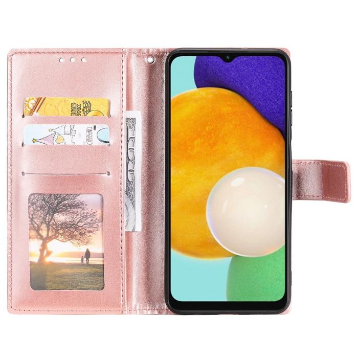 Bild 2,  Samsung Galaxy A54 5G Fodral Mandala Läder Roséguld - Teknikhallen.se