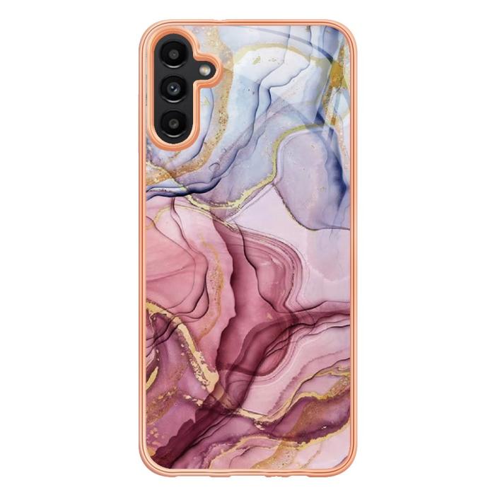 Bild 2,  Samsung Galaxy A34 5G Skal Marmor TPU Roséguld - Teknikhallen.se