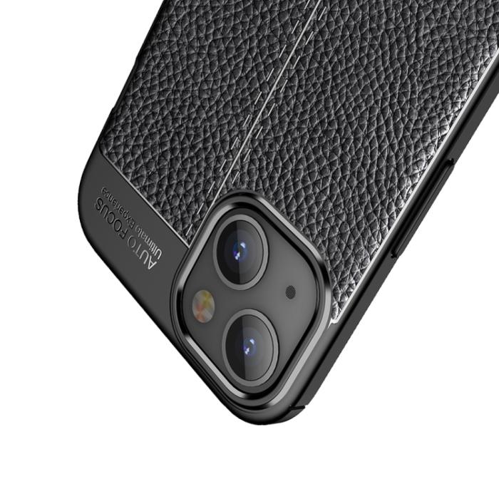 Bild 6,  iPhone 14 Plus Skal Litchi Textur Blå - Teknikhallen.se