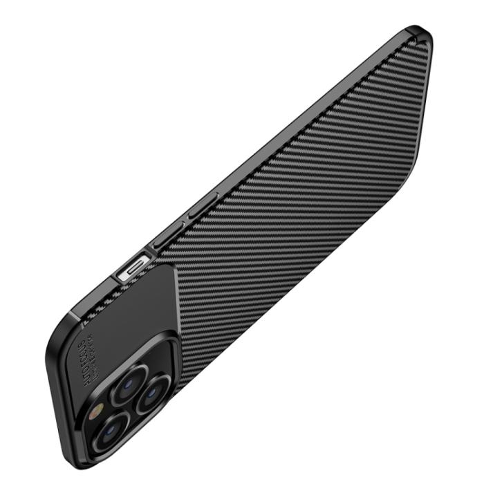Bild 4,  iPhone 14 Plus Skal Kolfiber Textur Svart - Teknikhallen.se