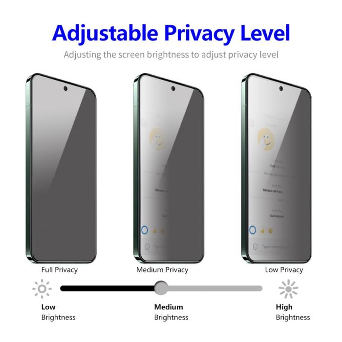Bild 4, ENKAY ENKAY Galaxy A35 5G Skärmskydd Härdat Glas Privacy - Teknikhallen.se