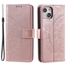  iPhone 15 Fodral Mandala L&auml;der Ros&eacute;guld - Teknikhallen.se