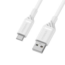 OtterBox OtterBox Standard 2m USB-C - USB-A Kabel Vit - Teknikhallen.se