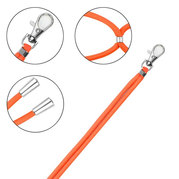 Bild 3,  Mobilsnöre / Mobilhalsband / Mobilhållare Orange - Teknikhallen.se