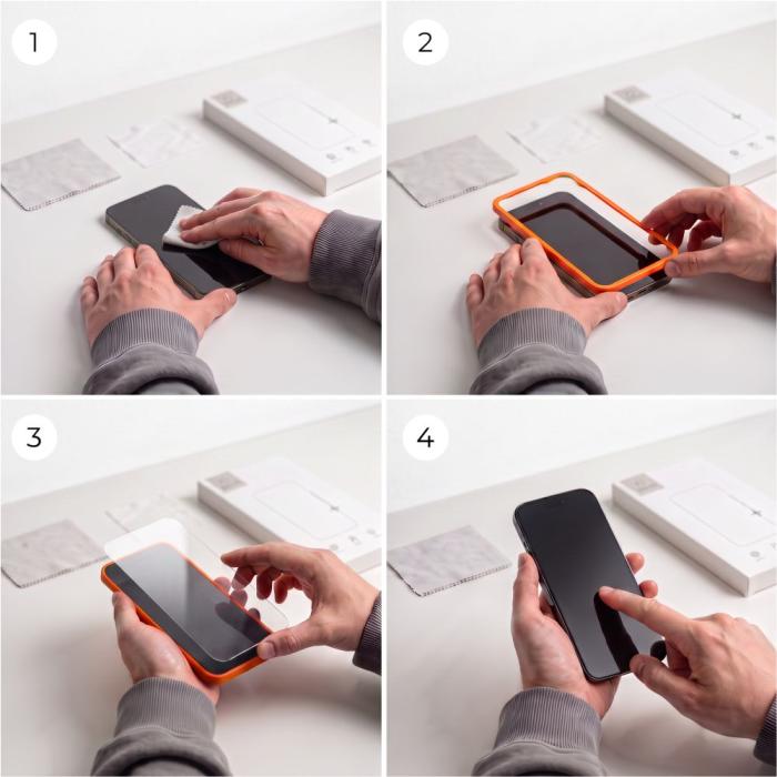 Bild 6, Tech-Protect Tech-Protect iPhone 18 Pro 3-PACK Skärmskydd/Linsskydd - Teknikhallen.se