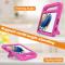  Samsung Galaxy Tab A11 / Tab A9 Skal EVA Kickstand Rosa - Teknikhallen.se