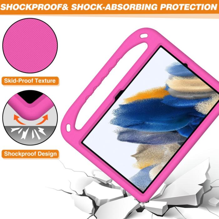 Bild 5,  Samsung Galaxy Tab A11 Plus / Tab A9 Plus Skal EVA Kickstand Rosa - Teknikhallen.se