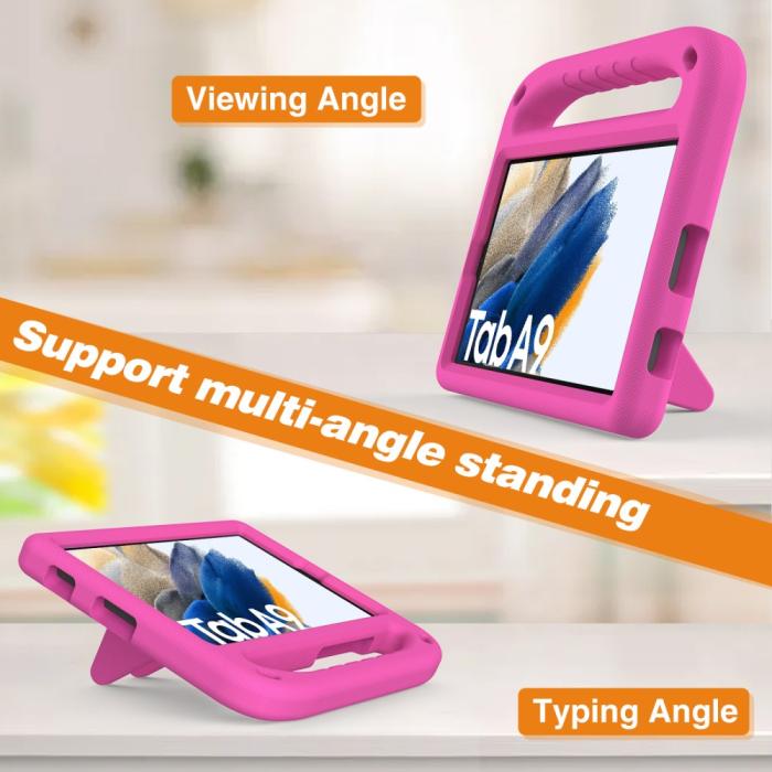 Bild 3,  Samsung Galaxy Tab A11 / Tab A9 Skal EVA Kickstand Rosa - Teknikhallen.se