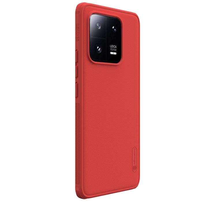 Bild 2, NILLKIN NILLKIN Xiaomi 13 Pro 5G Skal Frosted Shield Pro Röd - Teknikhallen.se
