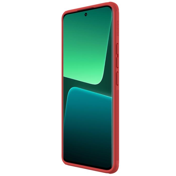 Bild 3, NILLKIN NILLKIN Xiaomi 13 Pro 5G Skal Frosted Shield Pro Röd - Teknikhallen.se