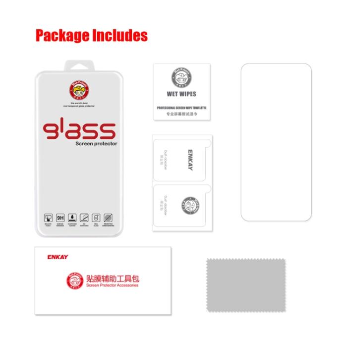 Bild 6, ENKAY ENKAY Motorola Moto G62 5G Skärmskydd Härdat Glas - Teknikhallen.se