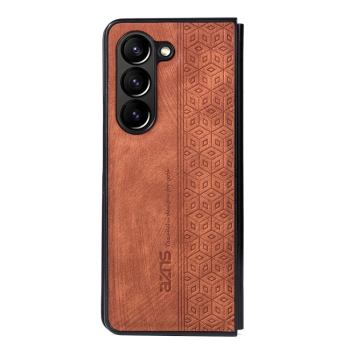 Bild 2, AZNS AZNS Galaxy Z Fold 5 Fodral Med Tryck Brun - Teknikhallen.se