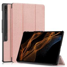  Samsung Galaxy Tab S9 Ultra Fodral Tri-Fold Ros&eacute;guld - Teknikhallen.se