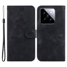  Xiaomi 14 Fodral Blommigt Tryck Svart - Teknikhallen.se