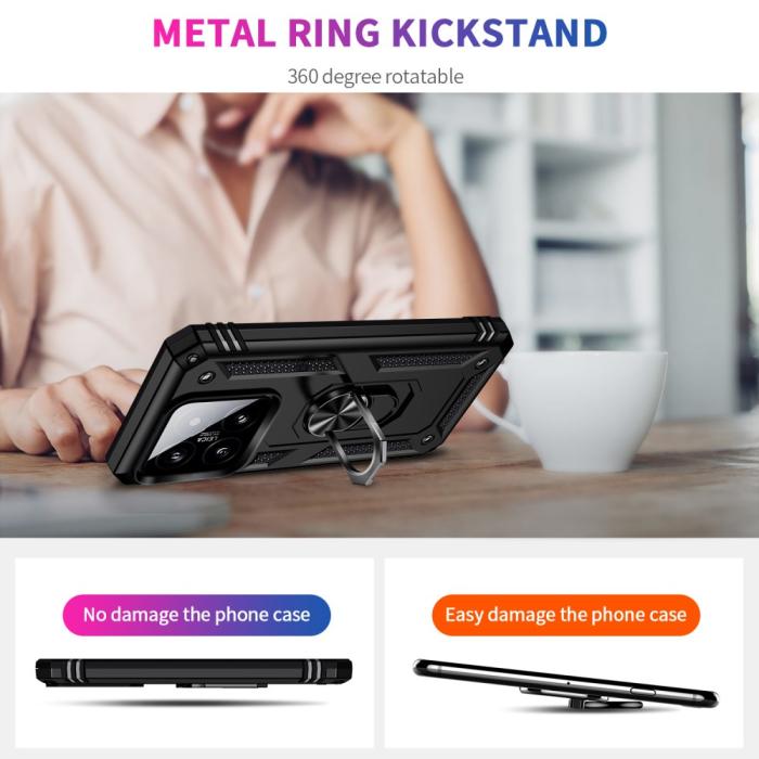 Bild 5,  Xiaomi 14 Skal Ring Hybrid Armor Svart - Teknikhallen.se
