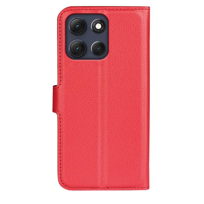 Bild 3,  Motorola Moto G86 5G Fodral Litchi Läder Röd - Teknikhallen.se