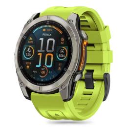 Tech-Protect Tech-Protect Garmin Fenix 51 mm Armband Silicone Lime - Teknikhallen.se