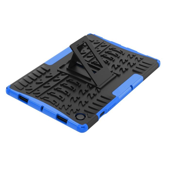 Bild 6,  Samsung Galaxy Tab A8 10.5 (2021) Skal Rugged Kickstand Armor Blå - Teknikhallen.se